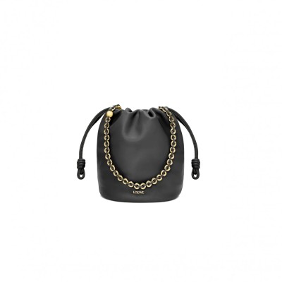LOEWE FLAMENCO PURSE BUCKET IN MELLOW NAPPA LAMBSKIN A411FPBX02-1100 (32*24*17cm)